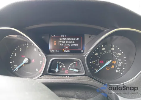 2016 Ford Focus Titanium из США, поврежденный, VIN 1FADP3N28GL239559